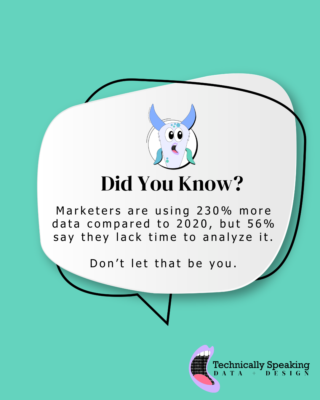 Marketers are using 230% more data compared to 2020, but 56% say they lack time to analyze it.
